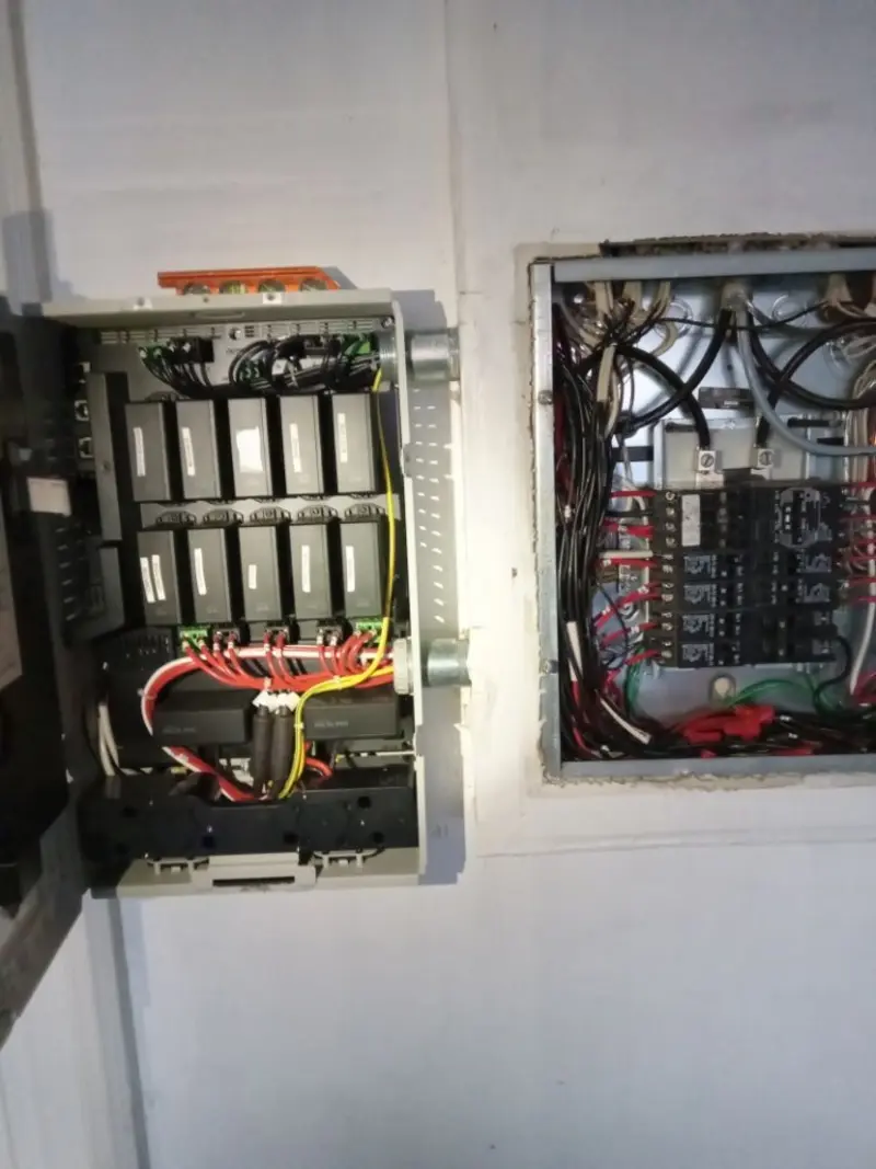 Electrical panel upgrade completed for Security Camera Wiring in Waveland